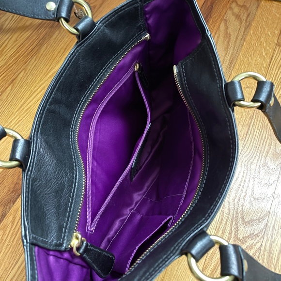 Coach Black Leather Shoulder Handbag - Picture 6 of 7